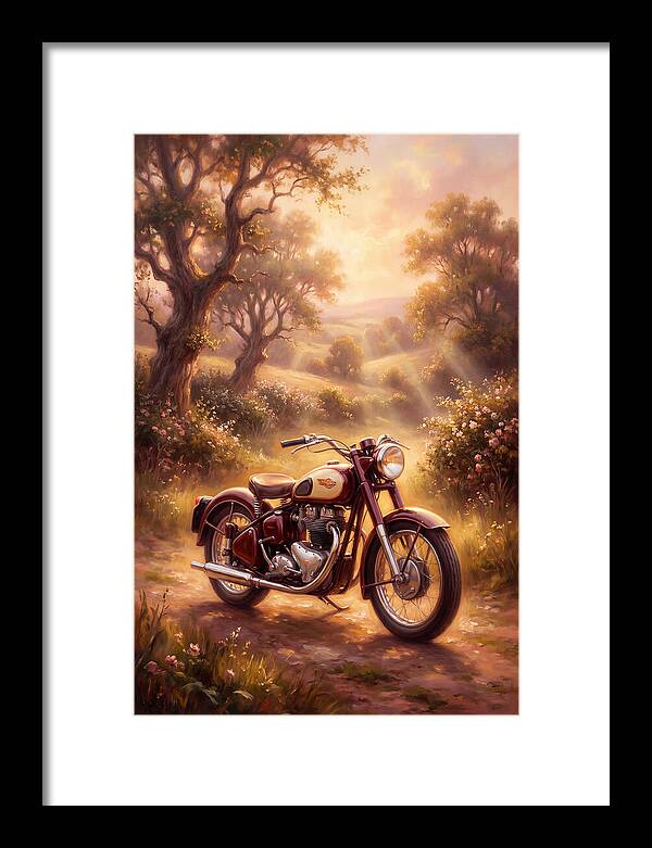 Motorcycle In Nature
