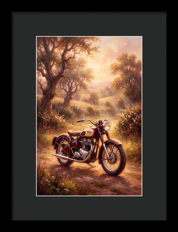 Motorcycle In Nature