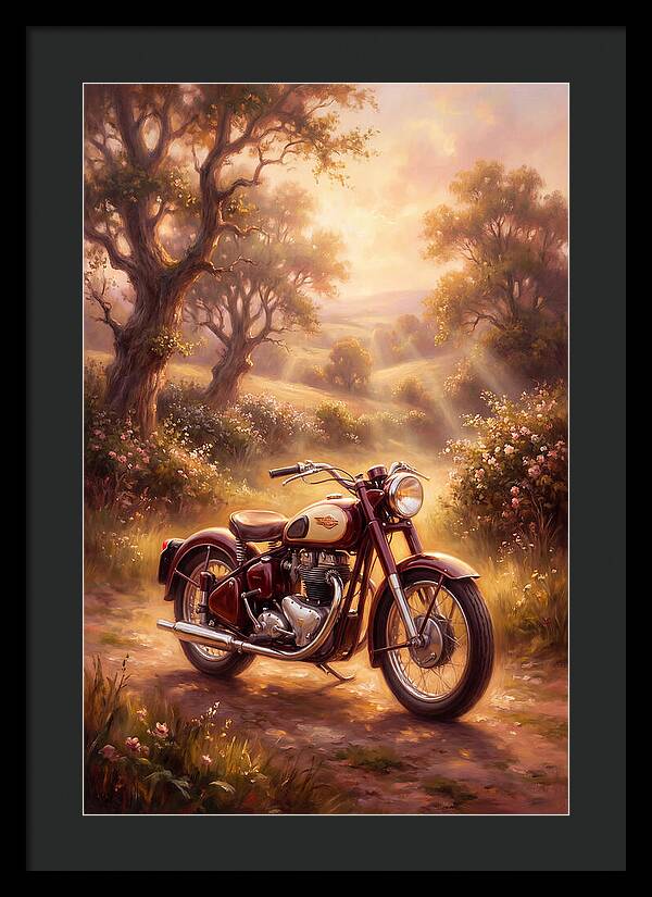 Motorcycle In Nature