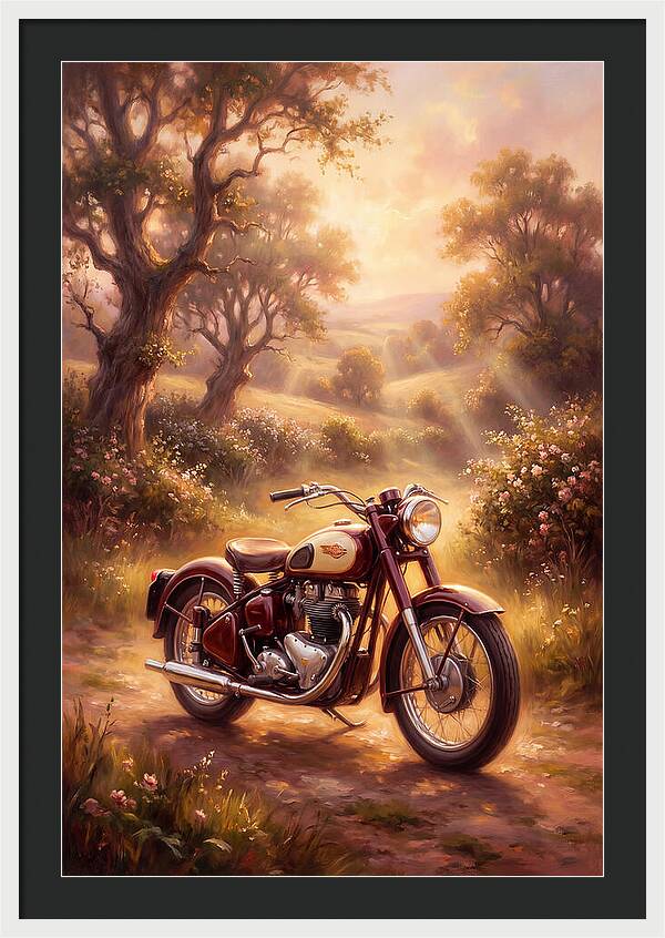 Motorcycle In Nature