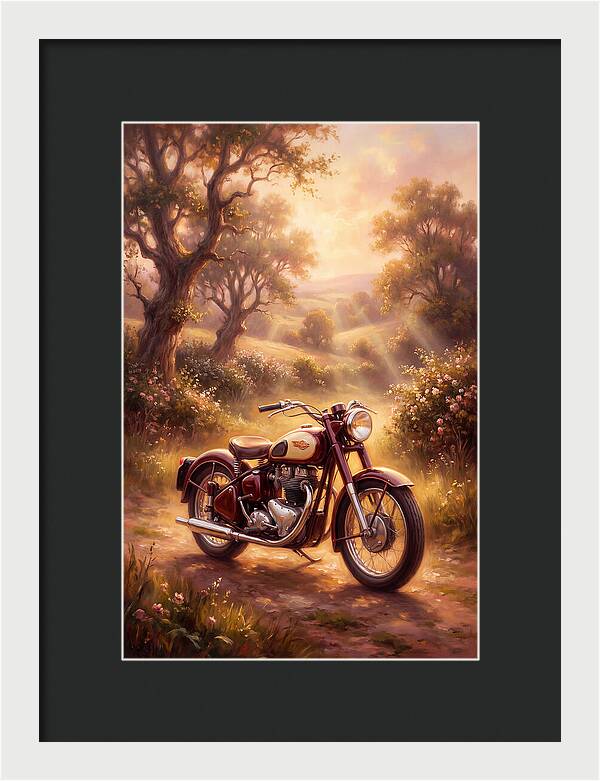 Motorcycle In Nature