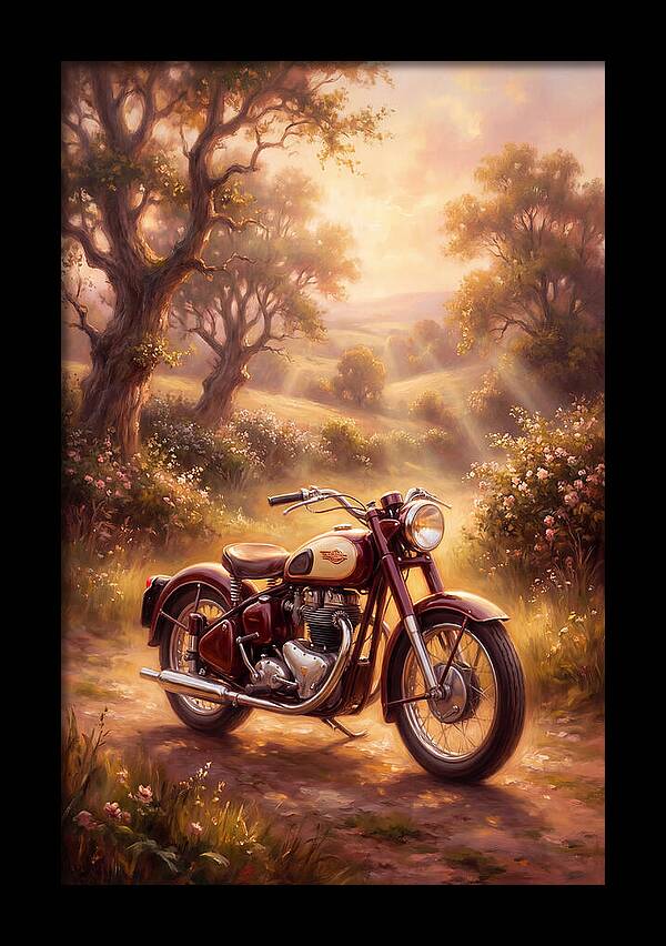 Motorcycle In Nature