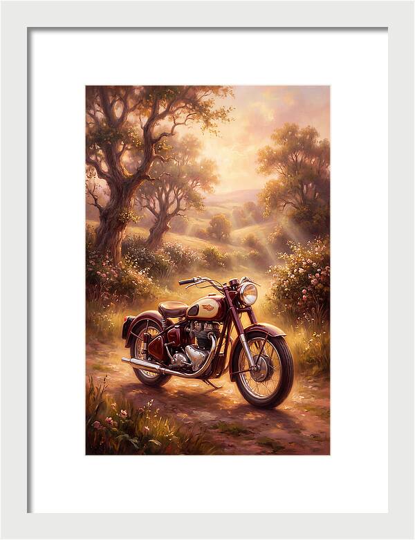 Motorcycle In Nature