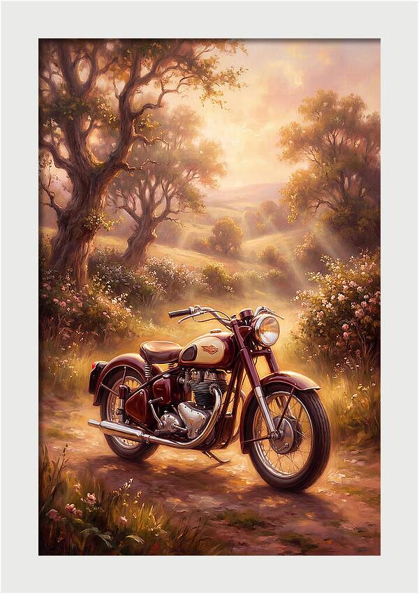 Motorcycle In Nature