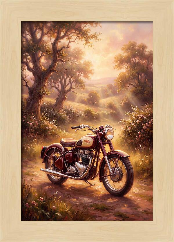 Motorcycle In Nature