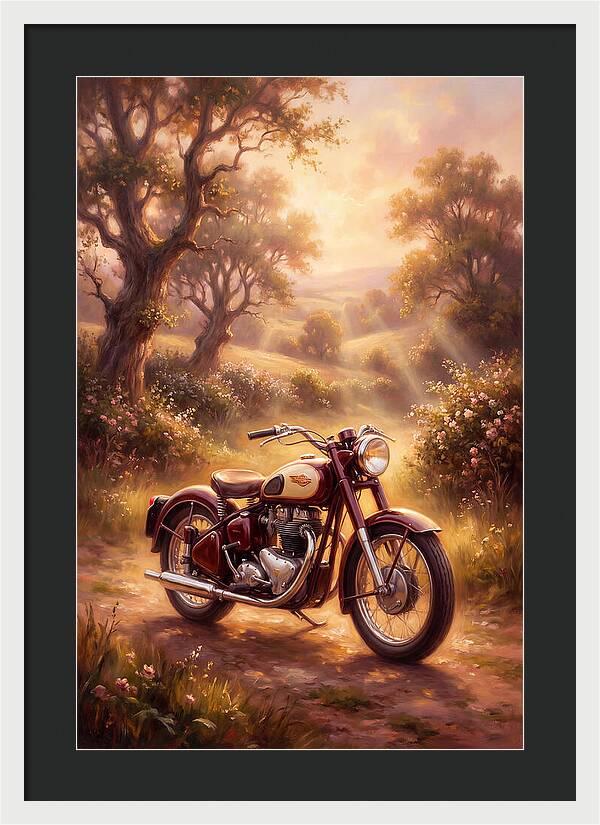 Motorcycle In Nature