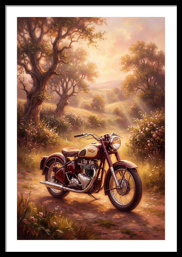 Motorcycle In Nature