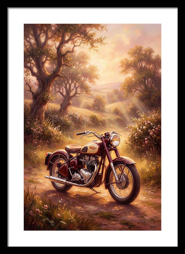 Motorcycle In Nature
