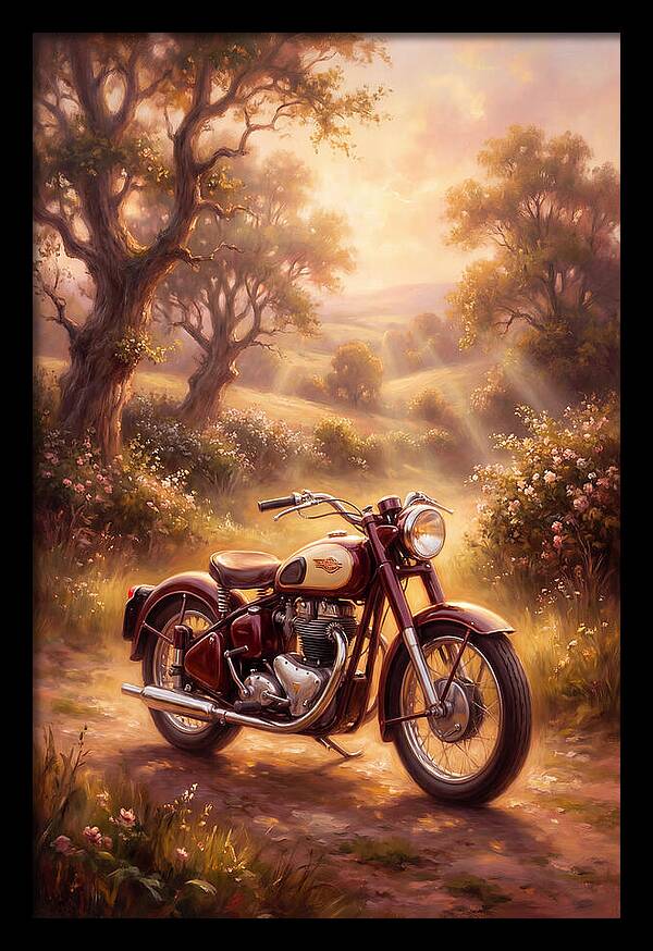 Motorcycle In Nature