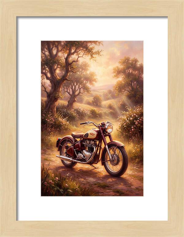 Motorcycle In Nature