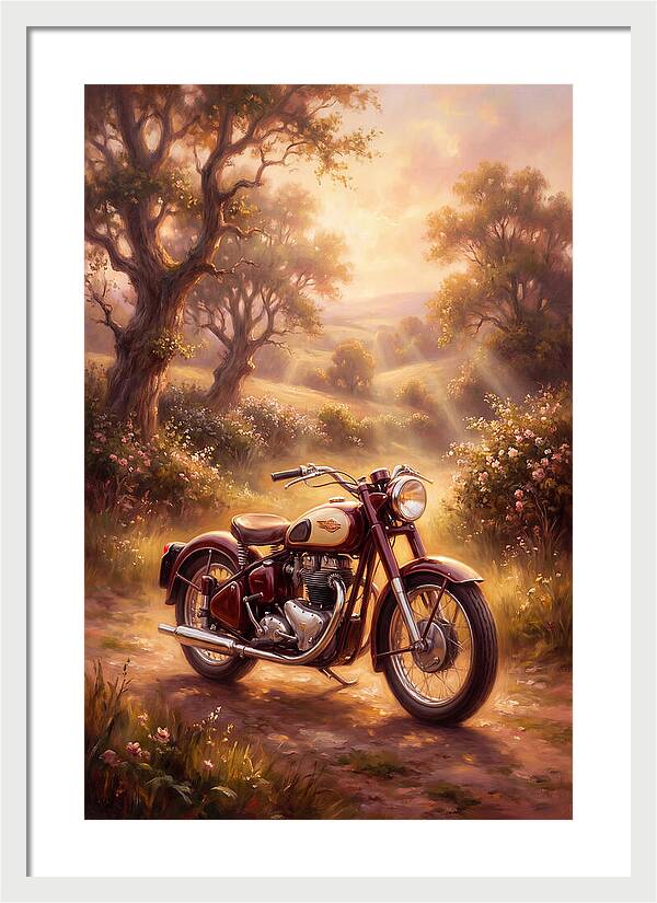 Motorcycle In Nature
