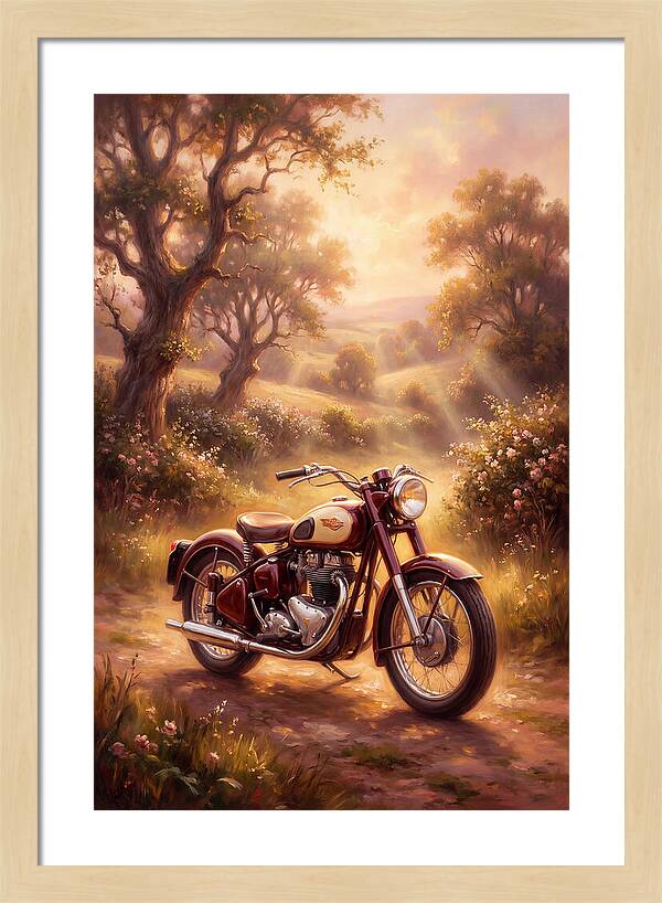 Motorcycle In Nature