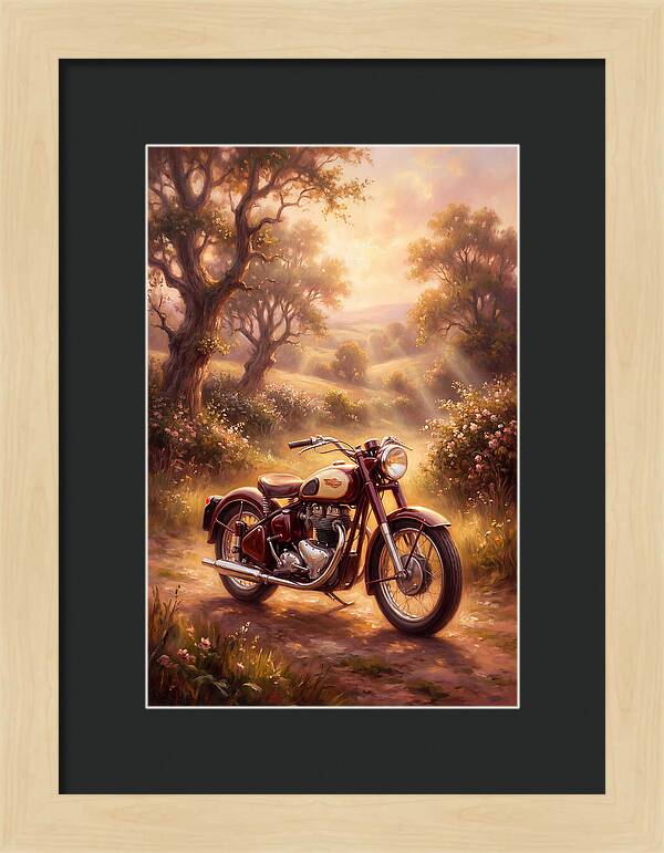 Motorcycle In Nature