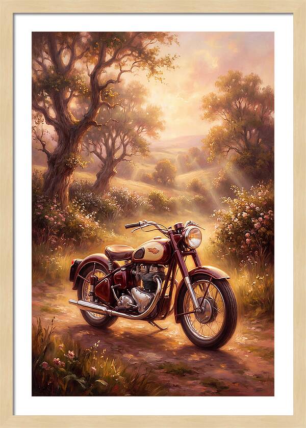 Motorcycle In Nature
