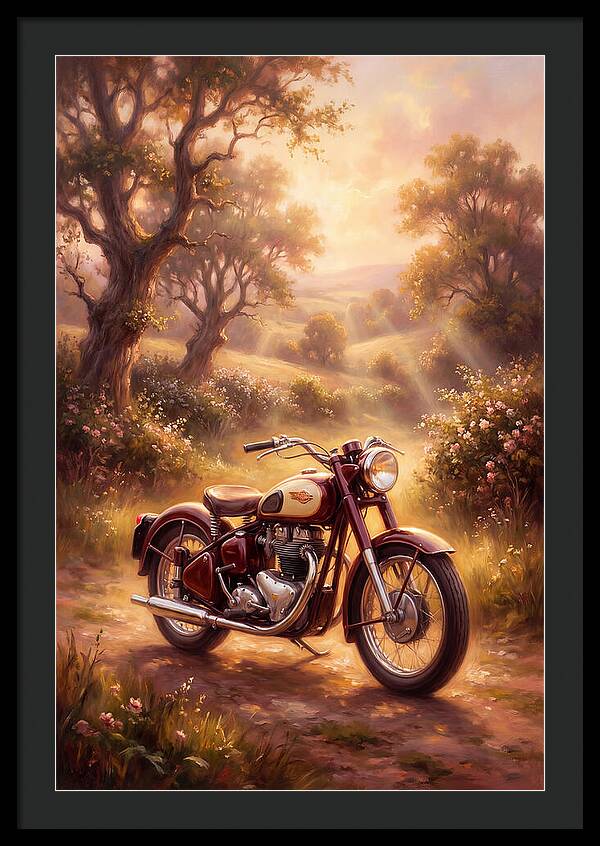 Motorcycle In Nature