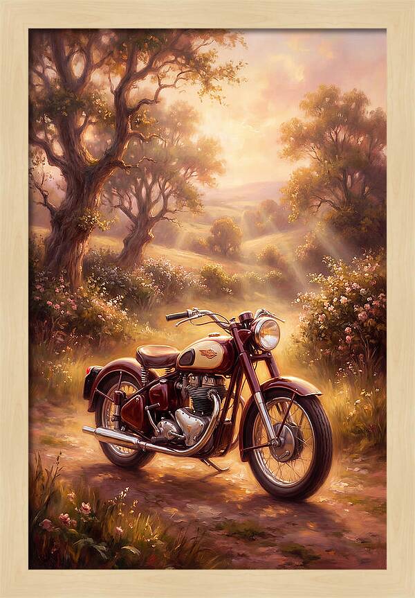 Motorcycle In Nature