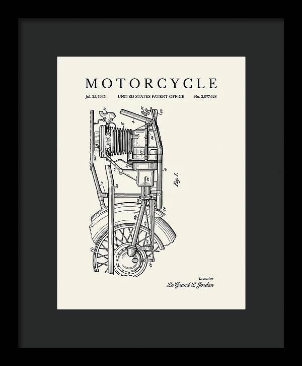 Motorcycle Minimalist Patent Us2077628a