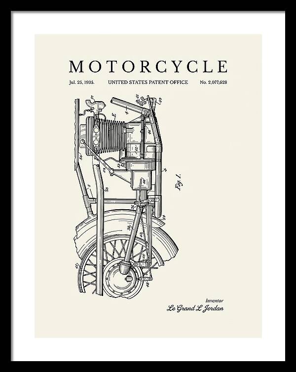 Motorcycle Minimalist Patent Us2077628a