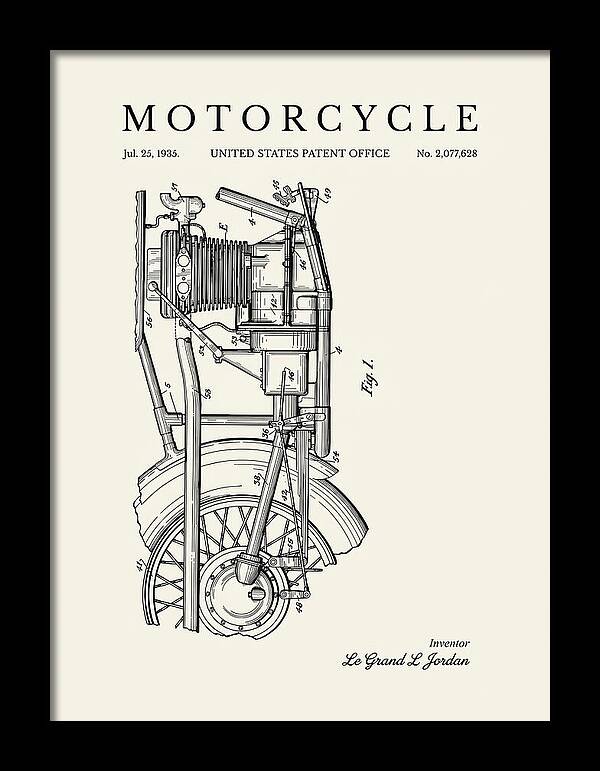 Motorcycle Minimalist Patent Us2077628a