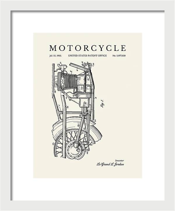 Motorcycle Minimalist Patent Us2077628a