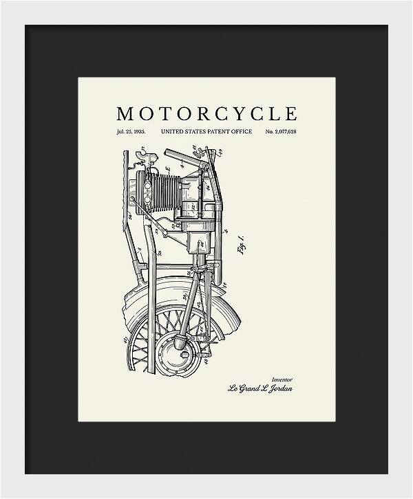 Motorcycle Minimalist Patent Us2077628a