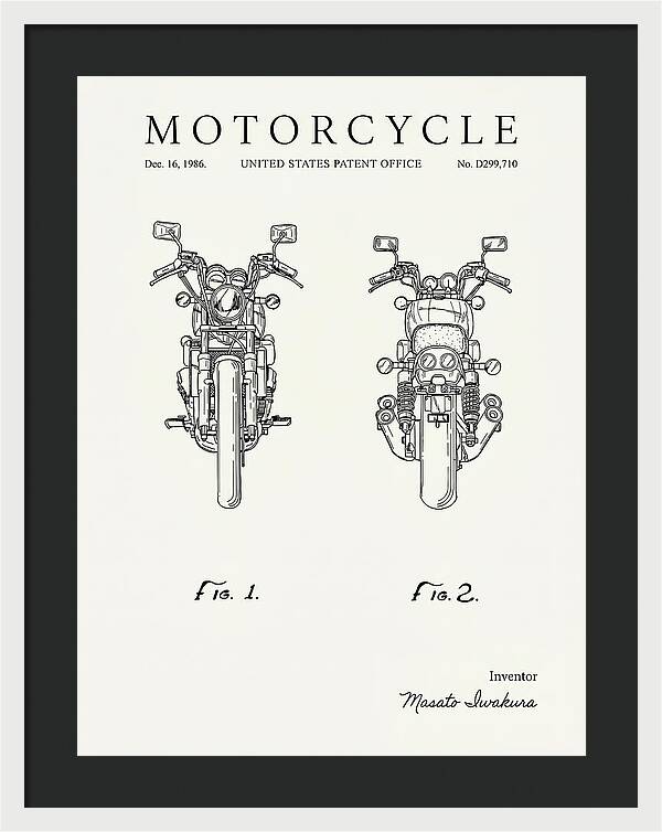 Motorcycle Minimalist Patent Usd299710s