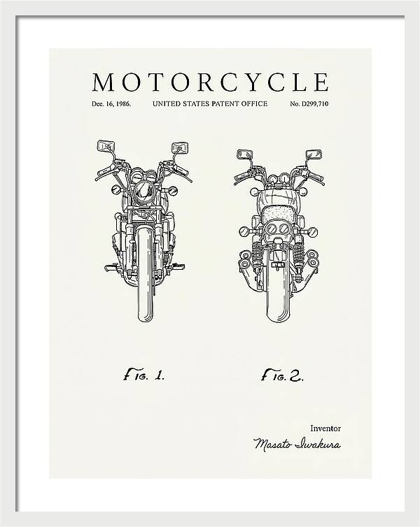 Motorcycle Minimalist Patent Usd299710s