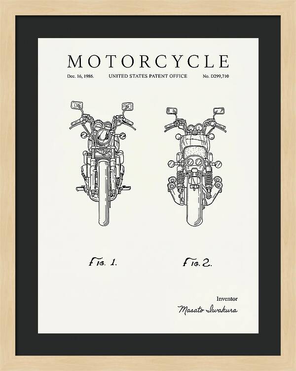 Motorcycle Minimalist Patent Usd299710s