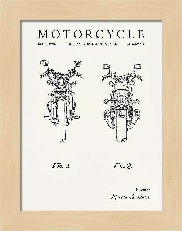 Motorcycle Minimalist Patent Usd299710s