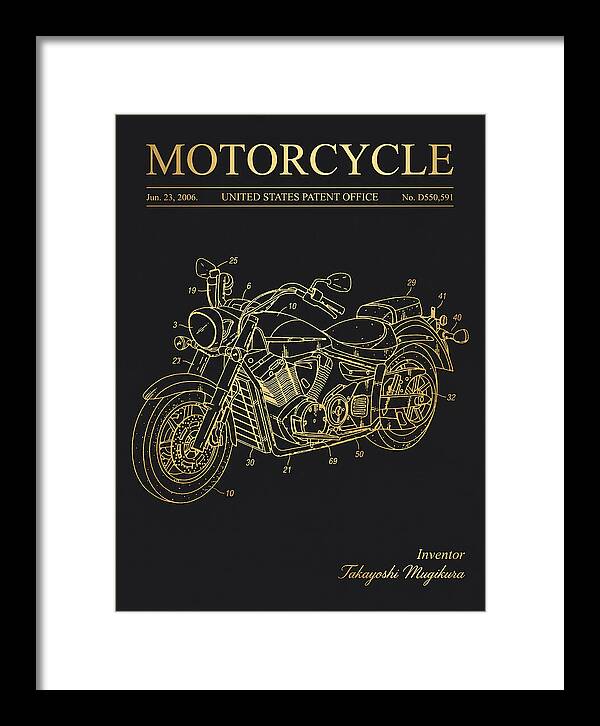 Motorcycle Star/yamaha Cruiser Gold Patent Usd550591s1