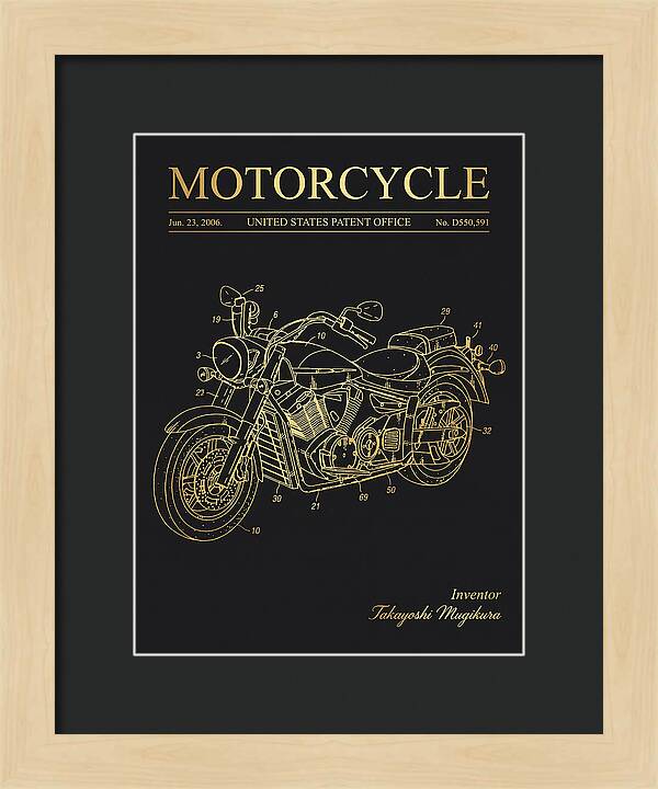 Motorcycle Star/yamaha Cruiser Gold Patent Usd550591s1