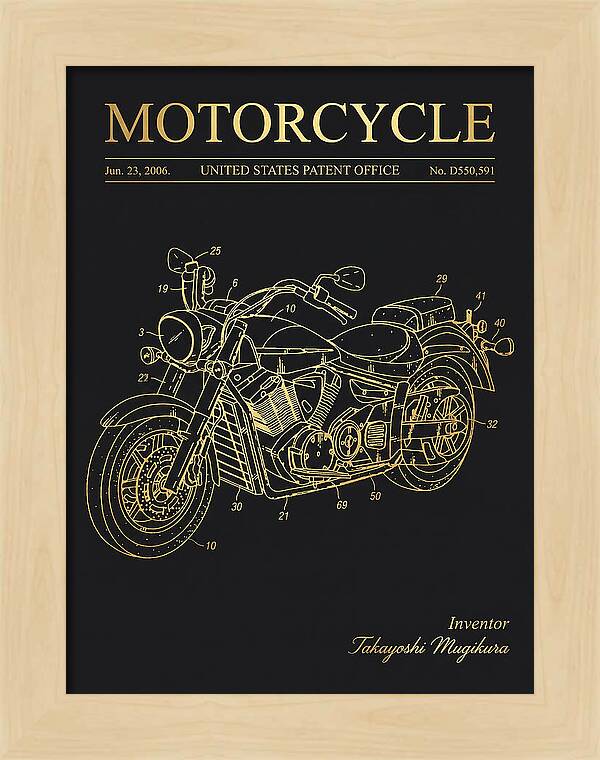 Motorcycle Star/yamaha Cruiser Gold Patent Usd550591s1