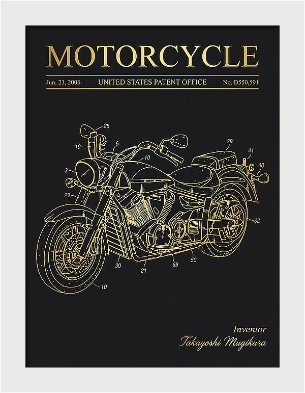 Motorcycle Star/yamaha Cruiser Gold Patent Usd550591s1