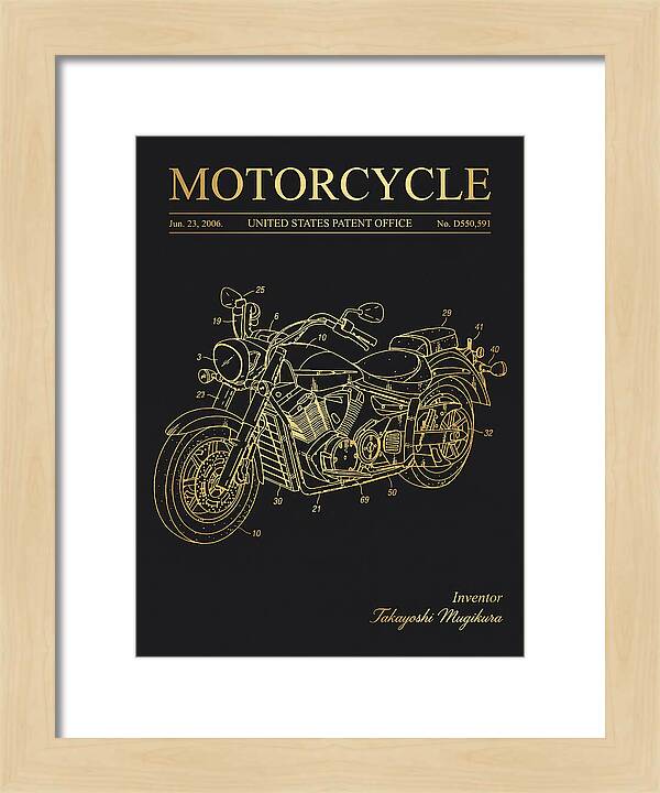 Motorcycle Star/yamaha Cruiser Gold Patent Usd550591s1