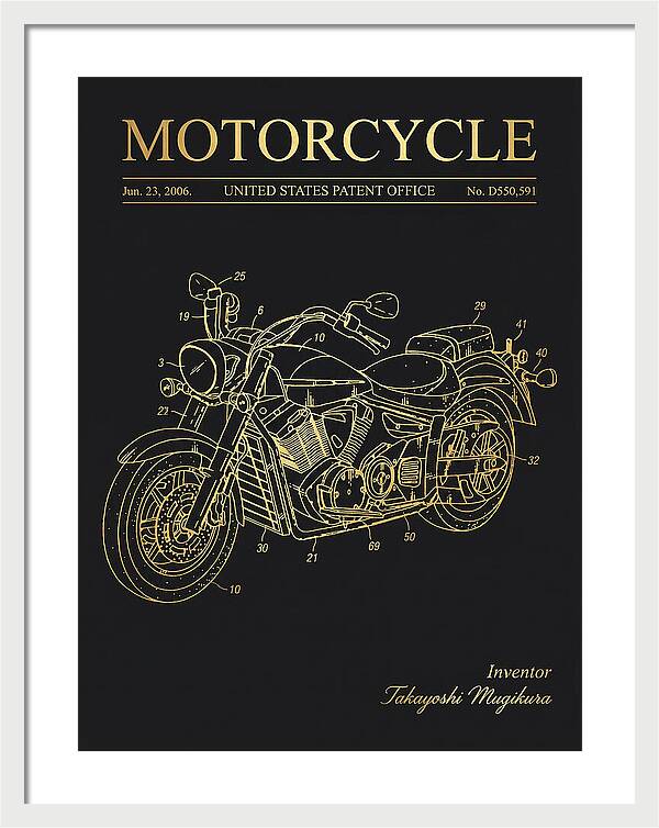 Motorcycle Star/yamaha Cruiser Gold Patent Usd550591s1