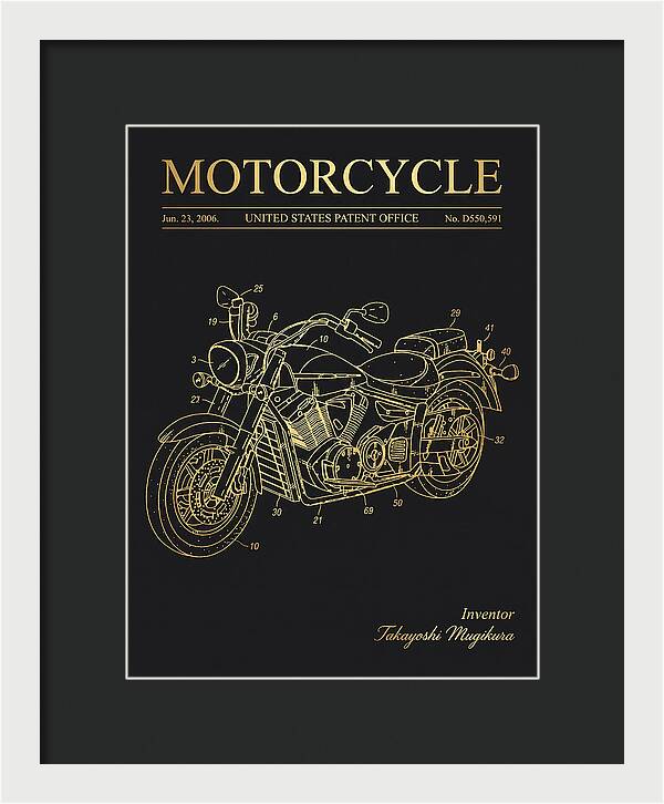 Motorcycle Star/yamaha Cruiser Gold Patent Usd550591s1