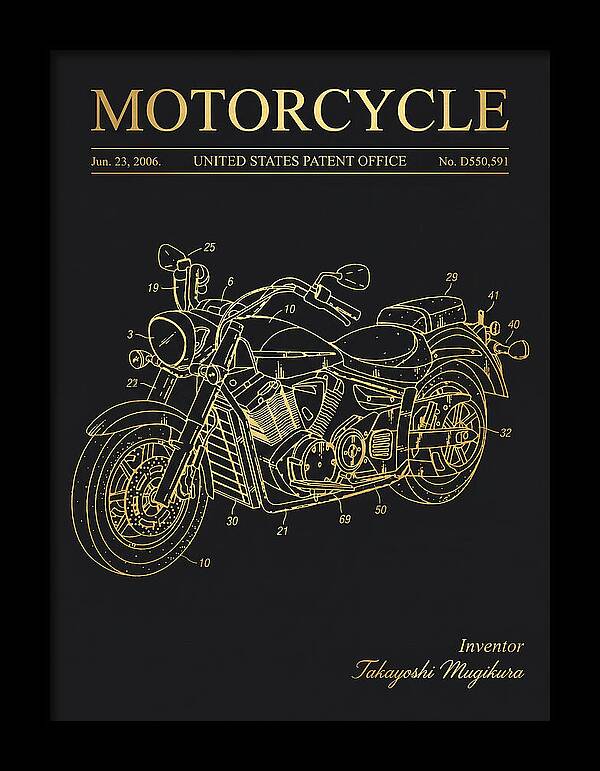 Motorcycle Star/yamaha Cruiser Gold Patent Usd550591s1