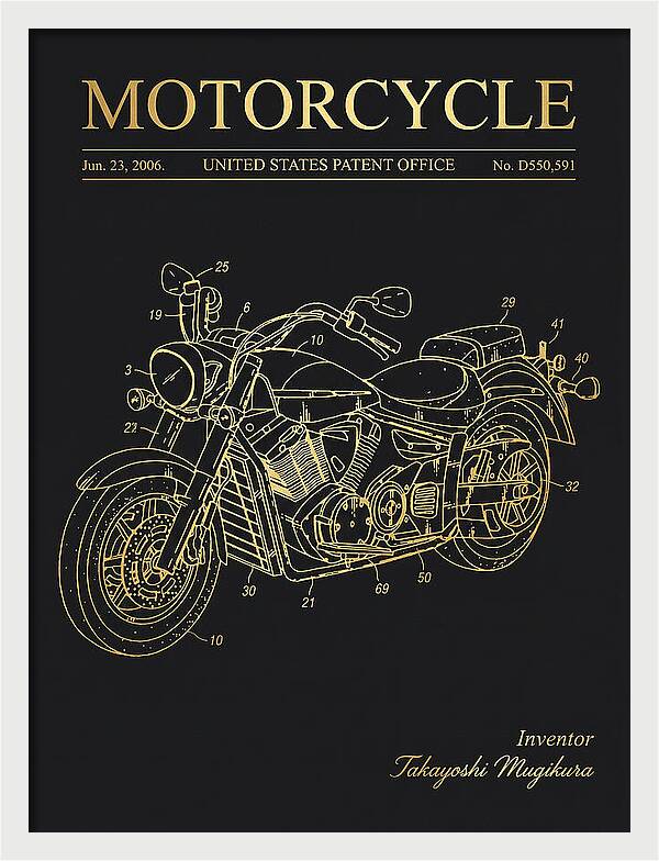 Motorcycle Star/yamaha Cruiser Gold Patent Usd550591s1