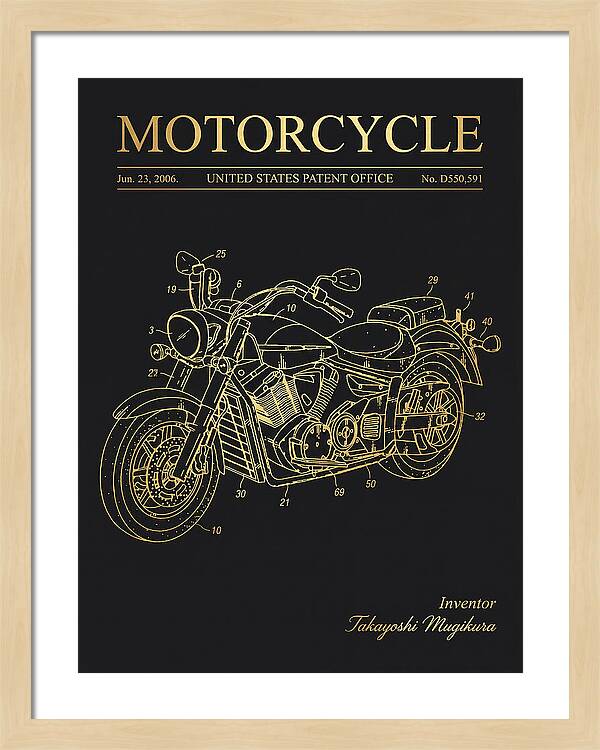 Motorcycle Star/yamaha Cruiser Gold Patent Usd550591s1