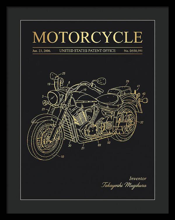 Motorcycle Star/yamaha Cruiser Gold Patent Usd550591s1