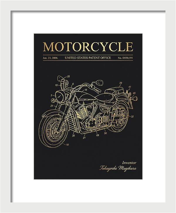 Motorcycle Star/yamaha Cruiser Gold Patent Usd550591s1