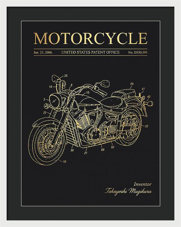 Motorcycle Star/yamaha Cruiser Gold Patent Usd550591s1