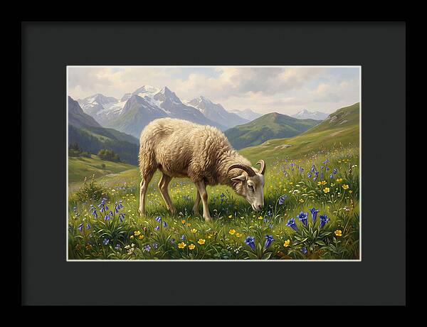 Mouflon Grazing In Serenity