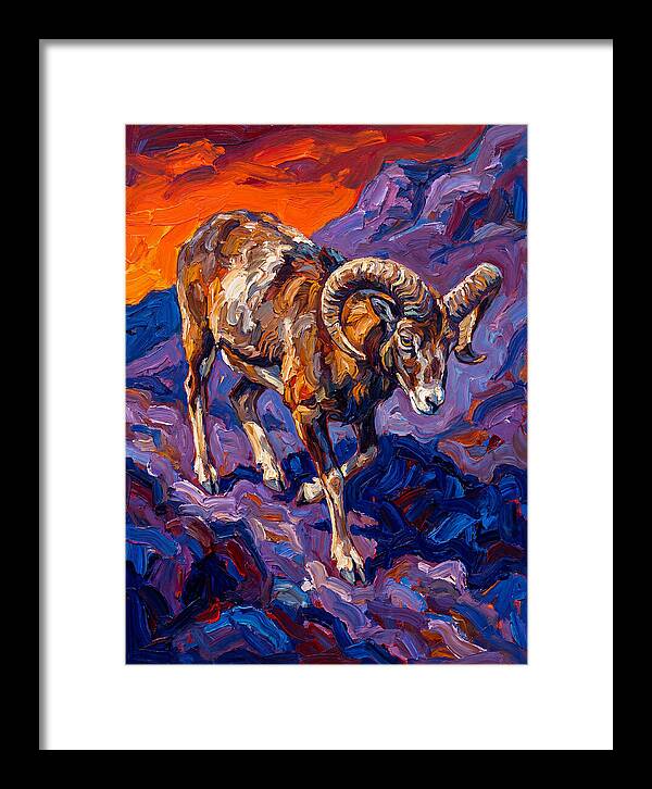 Mouflon In Expressionist Style