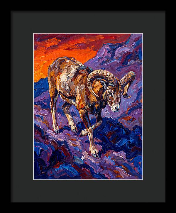 Mouflon In Expressionist Style