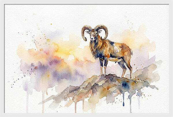 Mouflon In Majestic Pose