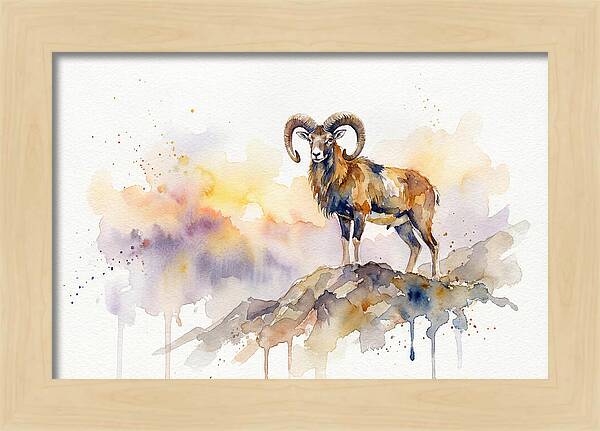 Mouflon In Majestic Pose
