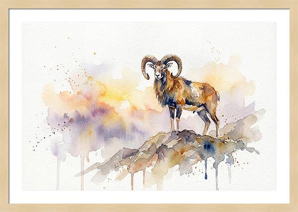 Mouflon In Majestic Pose