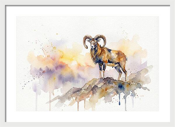 Mouflon In Majestic Pose