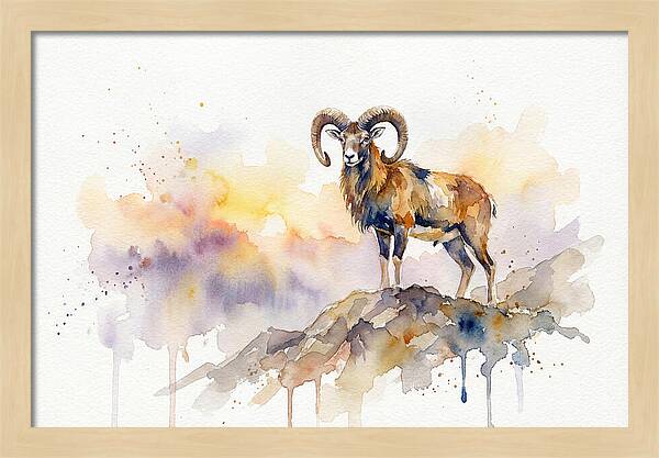 Mouflon In Majestic Pose